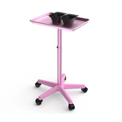 Rosa Aluminium-Salonservice-Tablett